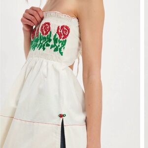 Free people smacked in roses tunic